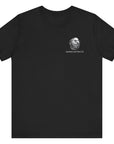Bald eagle with American flag feathers on "Eagle of Valor" Patriotic Shirts, black color fabric, American Shirts design. front view