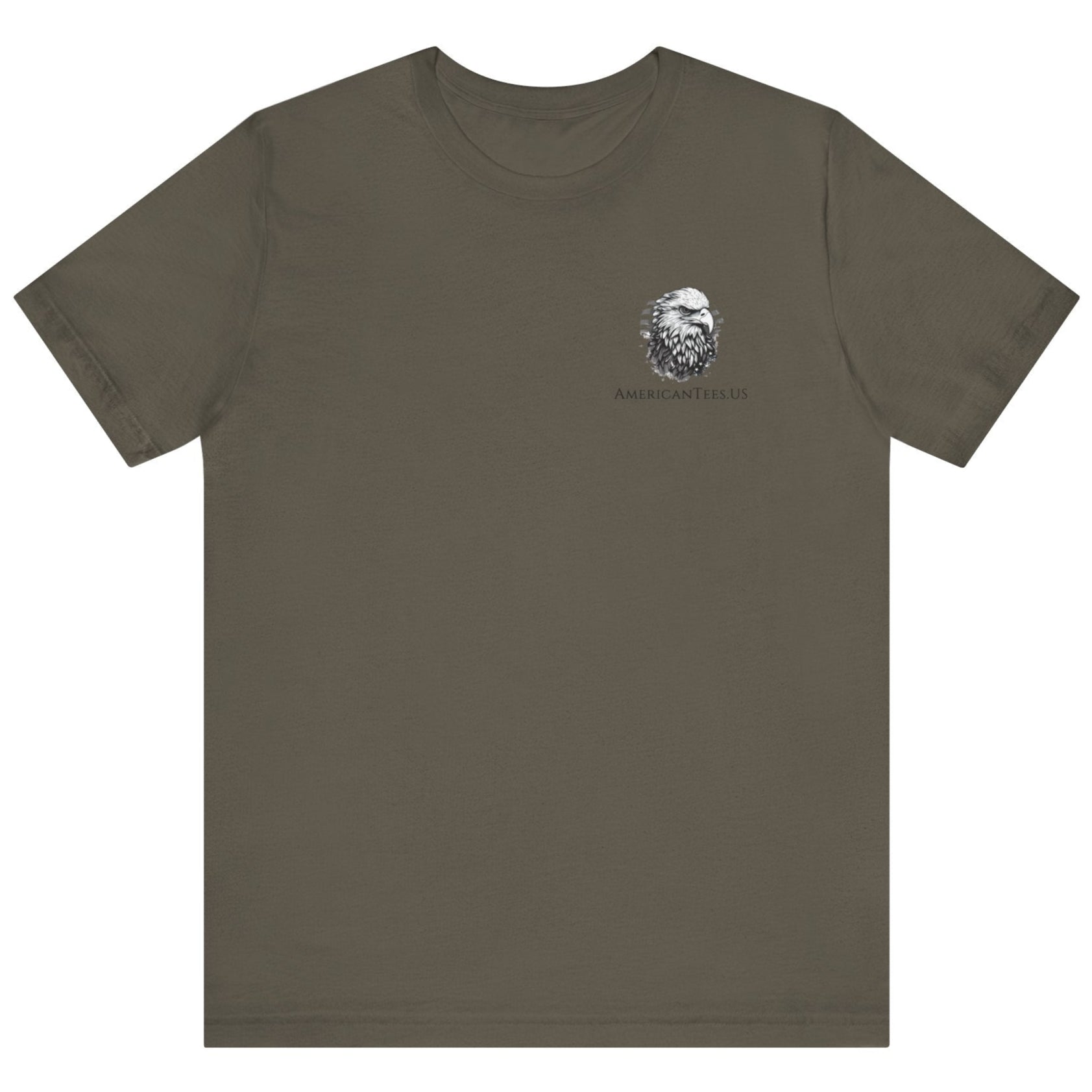 patriotic shirt, Spartan Spirit Patriotic T-Shirt with American Flag Design, army green color shirt