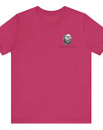 Patriotic Shirts Pro Libertas Semper Flag Eagle Tee, berry color, featuring a bold eagle clutching an American flag with scrollwork on a unisex 100% cotton shirt, ideal for American pride