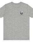 Second Amendment Patriotic Shirt with Rifle and Text Design, bill of rights, athletic heather colored shirt, front view