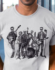 bone-jam-punk-rock-skeleton-band-white-t-shirt--mockup-of-a-man-with-a-hat