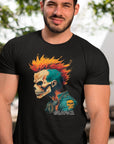 hazard-menace-punk-black-t-shirt-mockup-of-a-fitness-man-posing-in-the-street-on-a-sunny-day