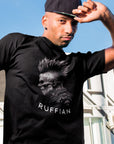 punk-persona-black-t-shirt-mockup-of-a-man-wearing-a-tee-and-a-snapback-hat