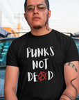 punks-not-dead-anarchy-sign-black-t-shirt-mockup-of-a-tattooed-man-posing-on-the-street