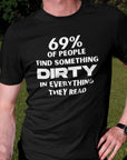 69-percent-of-people-find-something-dirty-in-everything-they-read-black-t-shirt-unisex-funny-mockup-of-a-man-posing-with-his-bicycle