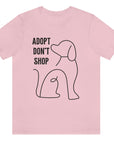 adopt-dont-shop-pink-t-shirt-with-dog-graphic-unisex