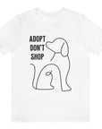adopt-dont-shop-white-t-shirt-with-dog-graphic-unisex
