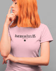 americantees-us-austin-tx-pink-t-shirt-unisex-round-neck-tee-mockup-of-a-redhead-girl-touching-her-nose