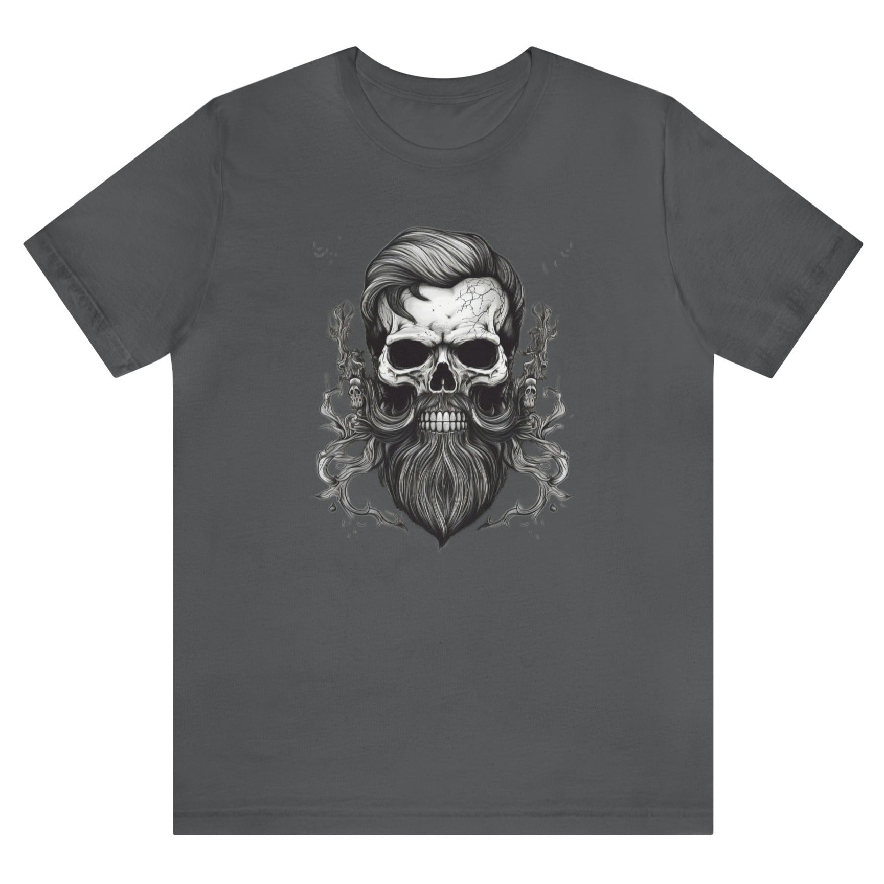 Forever-bearded-skull-with-moustache-and-beard-asphalt-t-shirt-