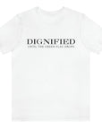 dignified-until-the-green-flag-drops-white-mens-t-shirt-sports-racing