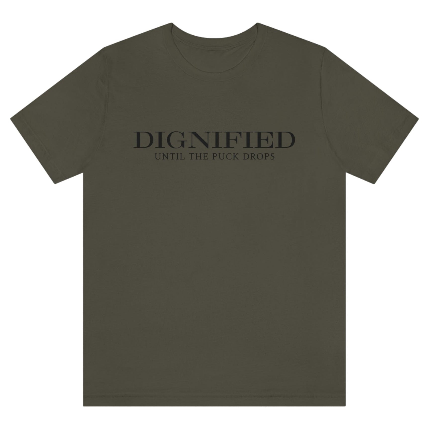 dignified-until-the-puck-drops-army-green-t-shirt-mens-sports-hockey