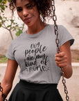 dog-people-are-my-kind-of-people-athletic-heather-grey-t-shirt-animal-lover-mockup-of-a-heathered-t-shirt-of-a-woman-on-a-swing