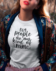 dog-people-are-my-kind-of-people-white-t-shirt-animal-lover-pretty-girl-wearing-a-round-neck-t-shirt-mockup-while-outdoors