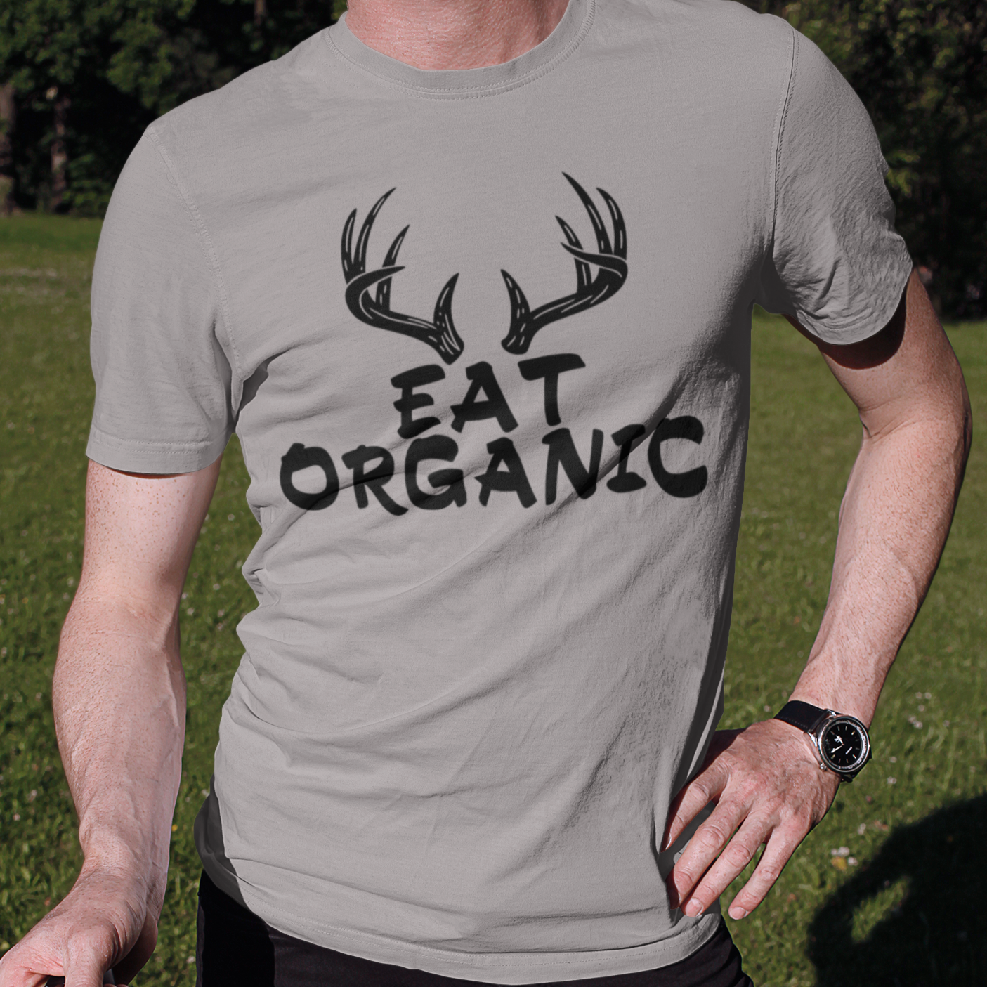 eat-organic-athletic-heather-grey-t-shirt-mockup-of-a-man-posing-with-his-bicycle