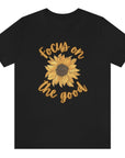 focus-on-the-good-sunflower-black-t-shirt-womens