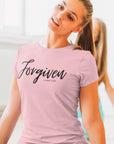 forgiven-luke-5-20-pink-t-shirt-unisex-inspiring-christian-mockup-of-a-yoga-teacher-wearing-a-crew-neck-tee