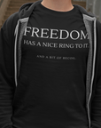 freedom-has-a-nice-ring-to-it-and-a-bit-of-recoil-black-t-shirt-2a-mockup-of-a-man-casually-standing