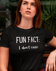 fun-fact-i-dont-care-funny-black-t-shirt-womens-sarcastic-mockup-of-a-stylish-woman-wearing-a-bella-and-canvas-round-neck-tee-jpg
