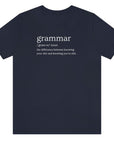 grammar-the-difference-between-knowing-your-shit-and-knowing-youre-shit-navy-t-shirt