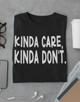 kinda-care-kinda-dont-mockup-of-a-folded-t-shirt-featuring-different-items