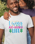 living-an-au-some-life-autism-awareness-month-white-t-shirt-mockup-of-a-woman-kissing-her-boyfriend