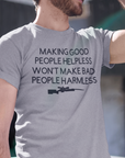 making-good-people-helpless-wont-make-bad-people-harmless-athletic-heather-grey-t-shirt-mockup-of-a-handsome-man-wearing-sunglasses