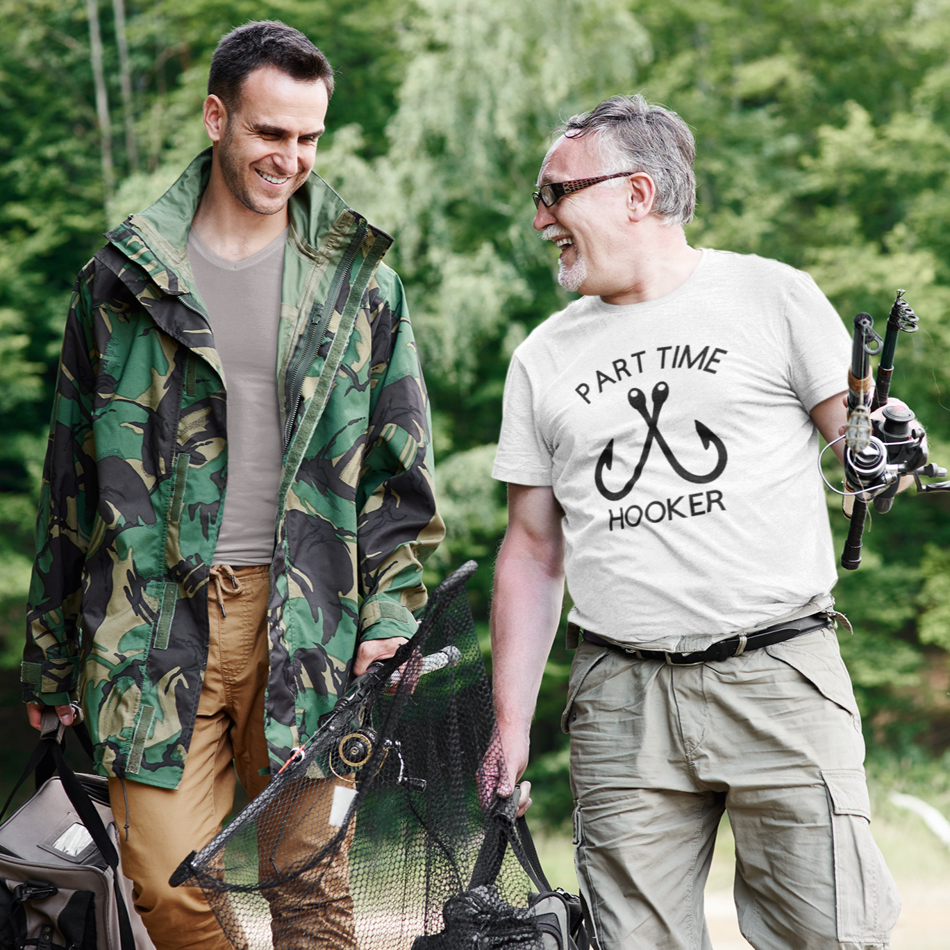 part-time-hooker-white-t-shirtt-shirt-mockup-of-two-men-gone-fishing