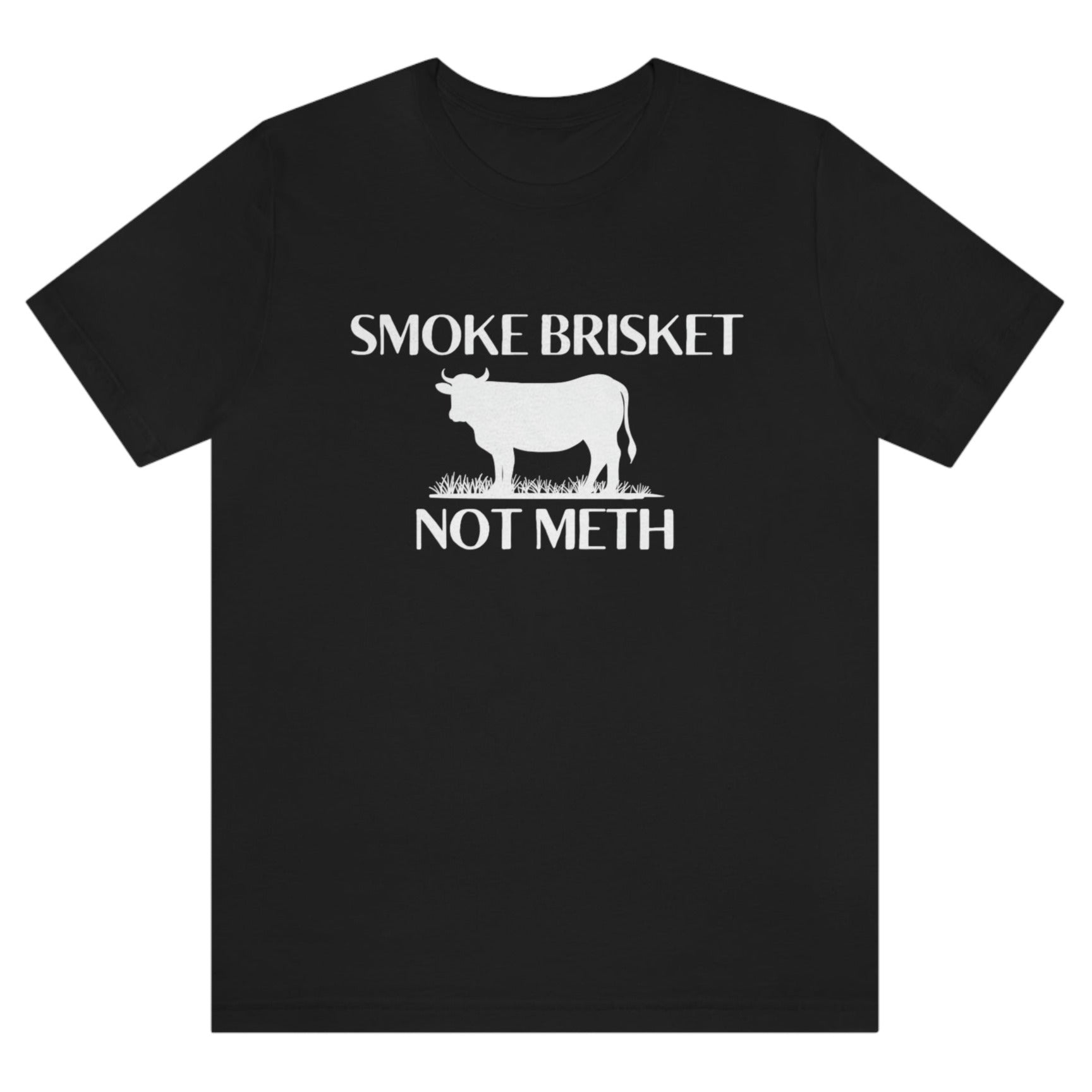 smoke-brisket-not-meth-black-t-shirt-funny-cow