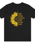 take-every-chance-drop-every-fear-black-t-shirt-sunflower