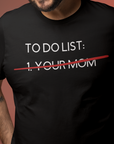 to-do-list-your-mom-t-shirt-mockup-featuring-a-man-smiling-against-a-colorful-back-setting