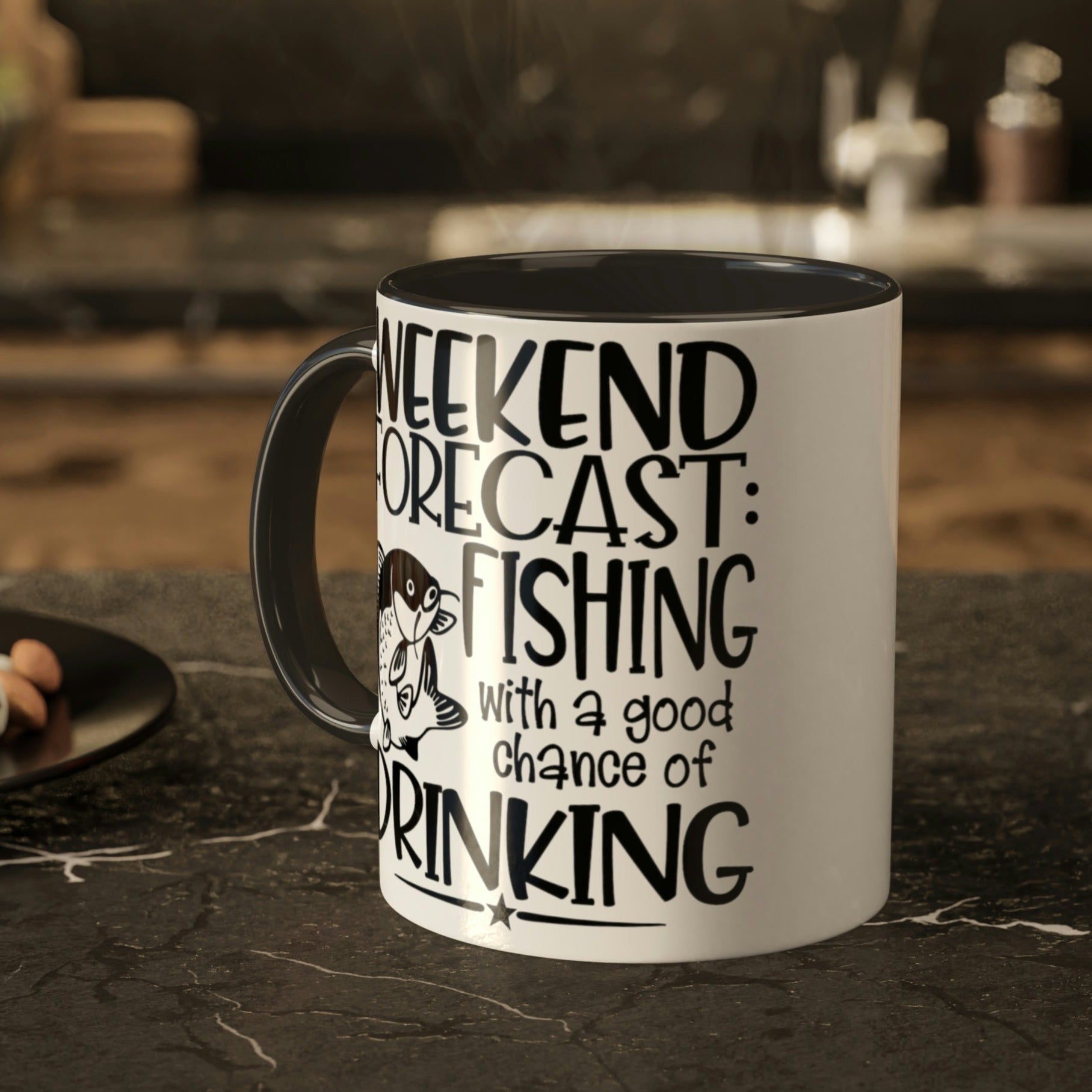 weekend-forecast-fishing-with-a-good-chance-of-drinking-glossy-mug-11-oz-orca-coating-on-a-wooden-table