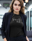 yeah-no-black-t-shirt-womens-beautiful-woman-wearing-a-tee-mockup-and-a-jacket-while-at-the-office