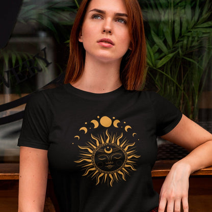 moon-phase-with-sun-black-t-shirt-mockup-of-a-stylish-woman-wearing-a-basic-round-neck-tee