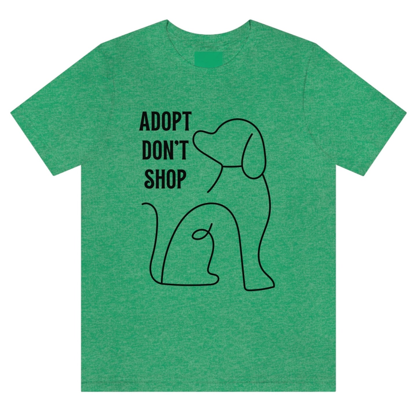 adopt-dont-shop-heather-kelly-t-shirt-with-dog-graphic-unisex