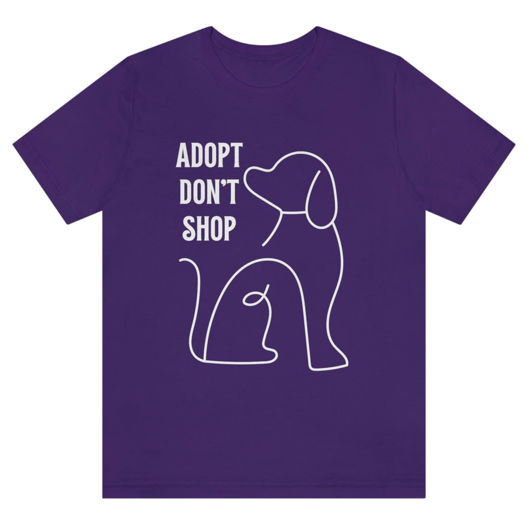 adopt-dont-shop-team-purple-t-shirt-with-dog-graphic-unisex