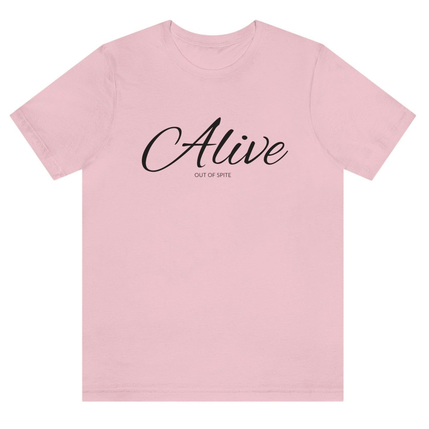 alive-out-of-spite-pink-t-shirt-funny