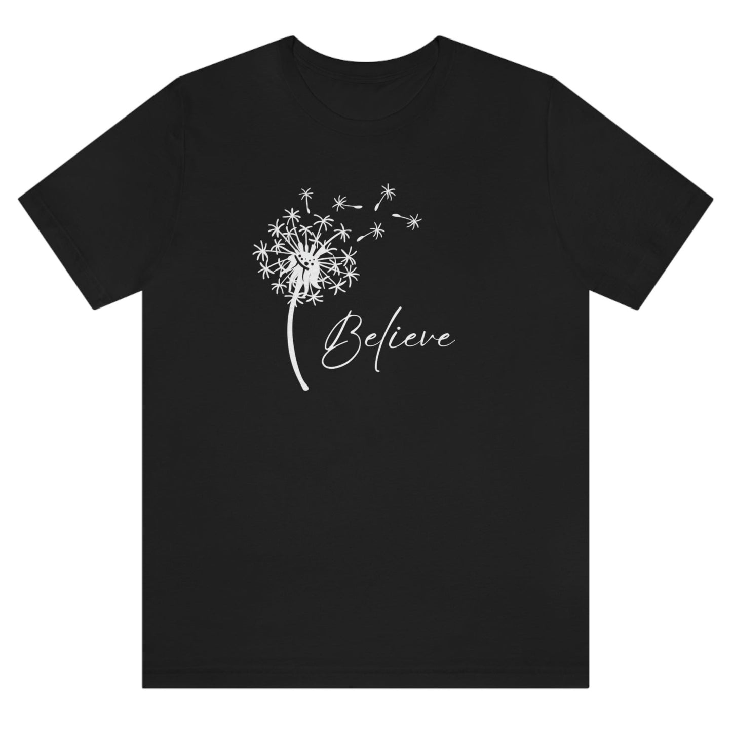believe-with-dandelion-wishes-black-t-shirt-womens-inspiring