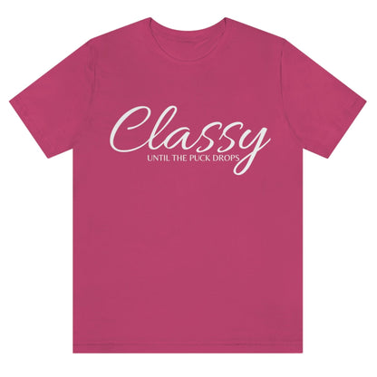 classy-until-the-puck-drops-berry-t-shirt-hockey-womens