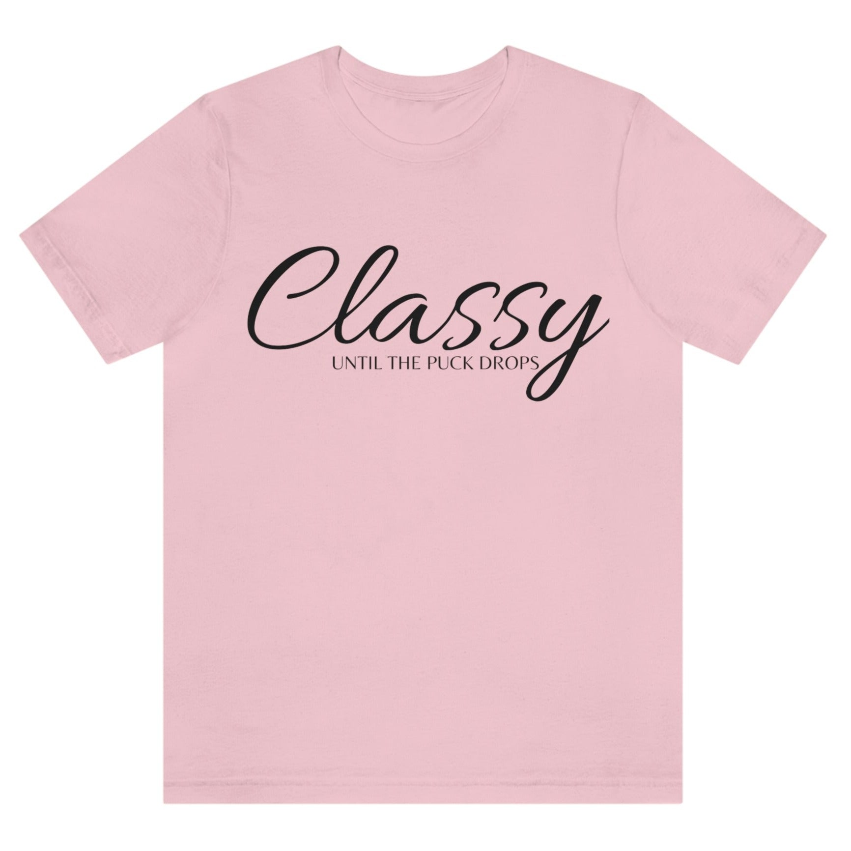 classy-until-the-puck-drops-pink-t-shirt-hockey-womens