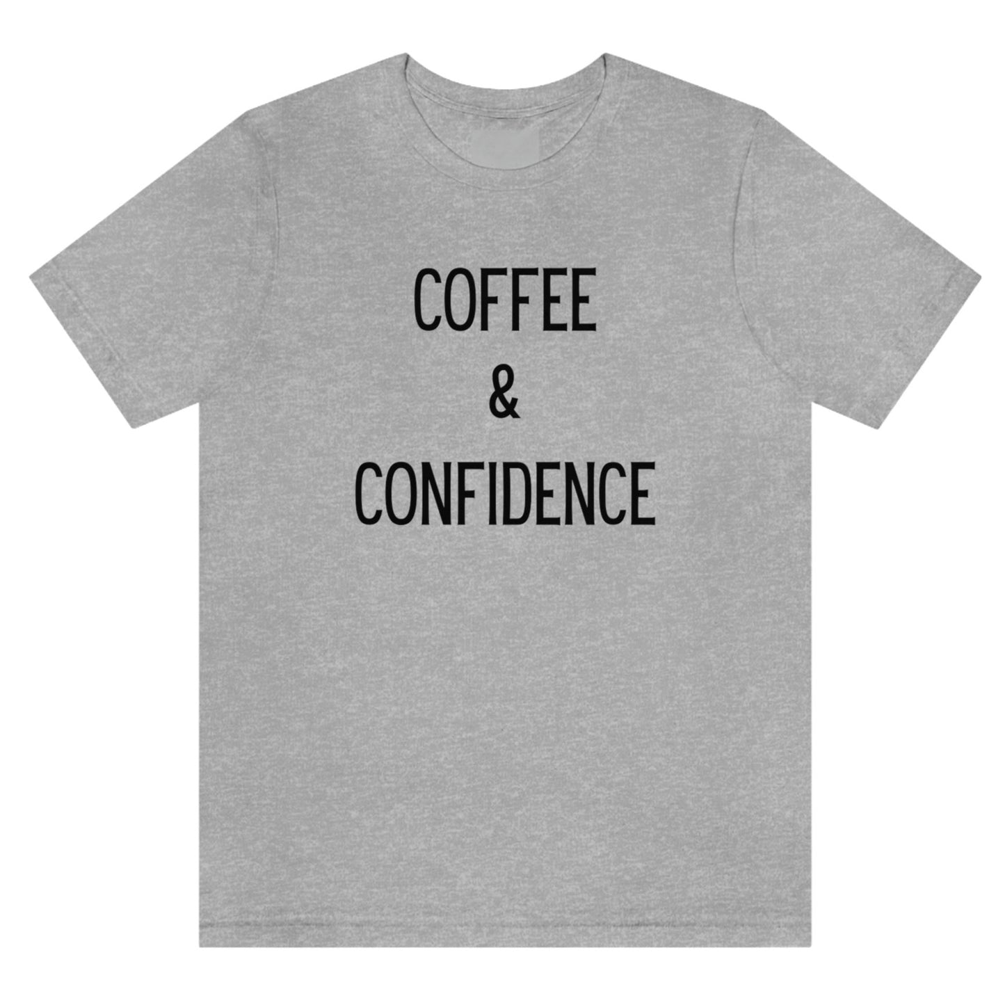 coffee-and-confidence-athletic-heather-grey-t-shirt-unisex