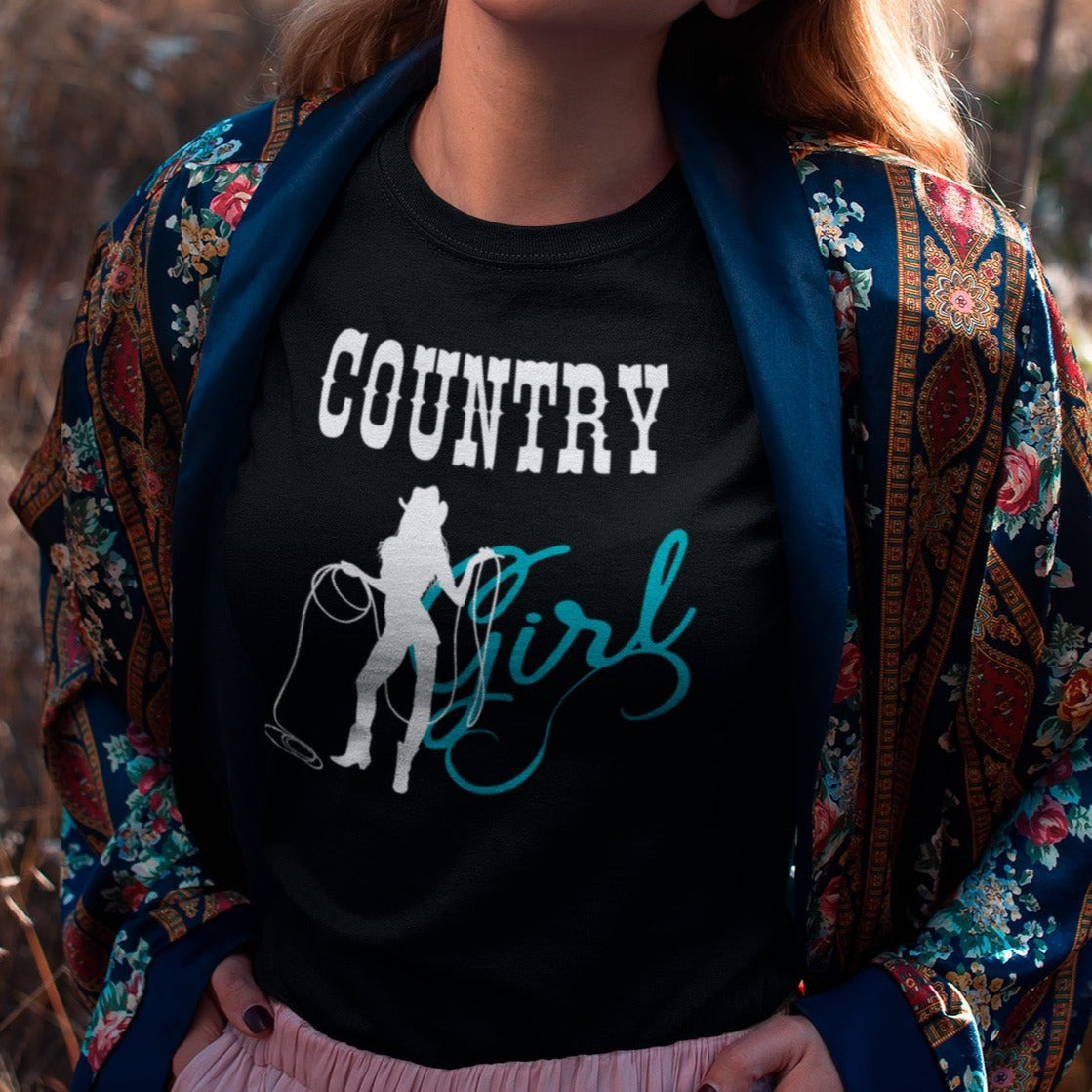 country-girl-with-lasso-black-t-shirt-cowgirl-pretty-girl-wearing-a-round-neck-t-shirt-mockup-while-outdoors