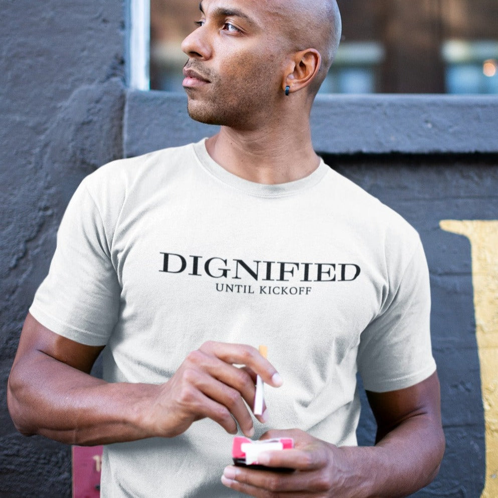 dignified-until-kick-off-white-t-shirt-mens-sports-football-soccer-mockup-of-a-man-with-a-cigarette