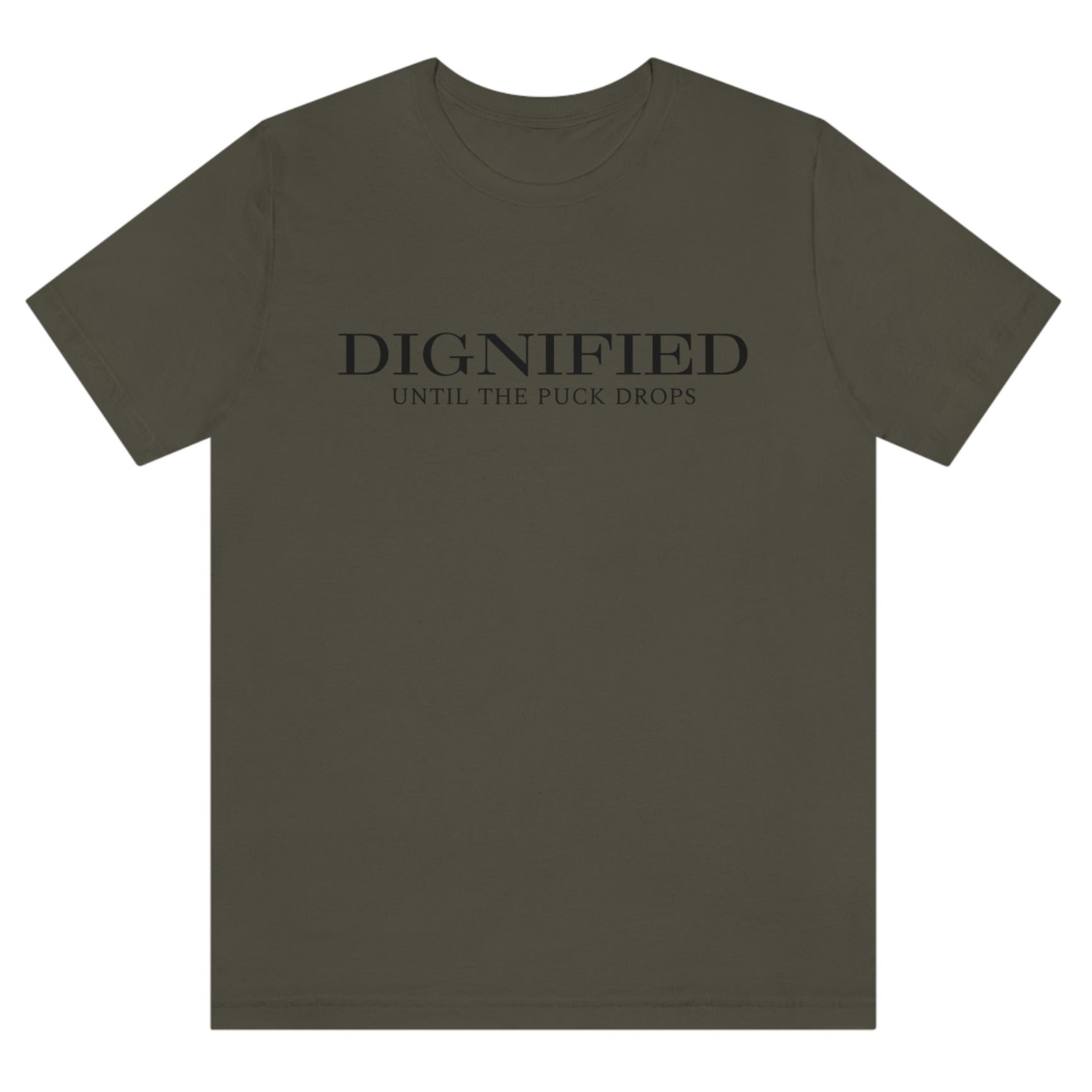     dignified-until-the-puck-drops-army-green-t-shirt-mens-sports-hockey