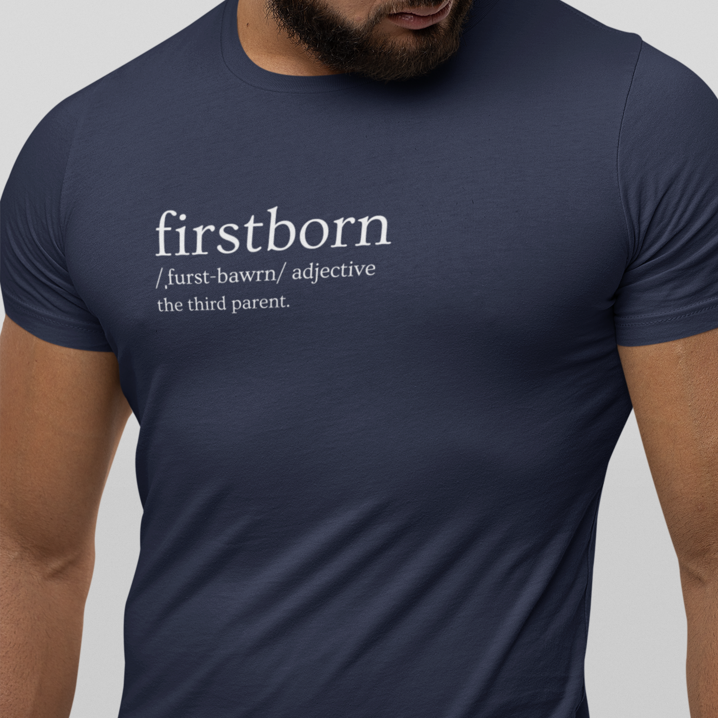 firstborn-the-third-parent-black-t-shirt-mockup-of-a-bearded-man-wearing-a-unisex-short-sleeve-tee-from-bella-canvas