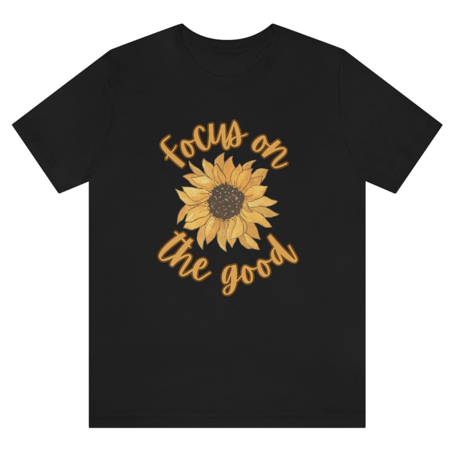 focus-on-the-good-sunflower-black-t-shirt-womens