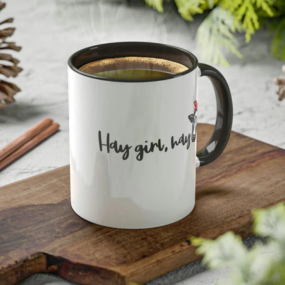 hay-girl-hay-glossy-mug-with-black-accent-11-oz-on-cutting-board