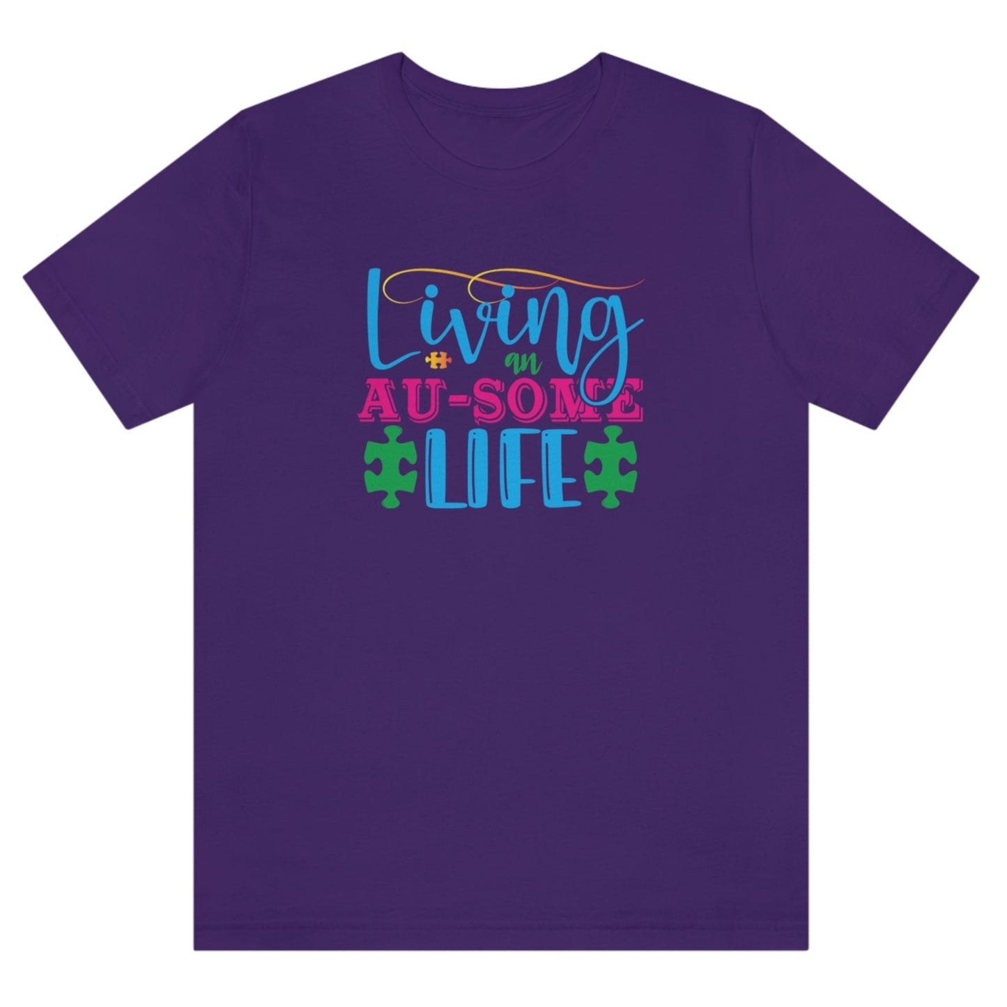 living-an-au-some-life-autism-awareness-month-team-purple-t-shirt