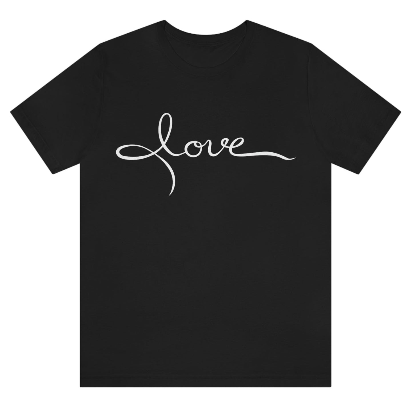 love-black-t-shirt-womens