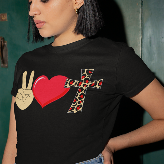 peace-love-jesus-black-t-shirt-religious-inspiring-mockup-of-a-cute-short-haired-girl-holding-her-back-hip