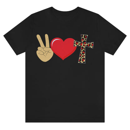 peace-love-jesus-black-t-shirt-religious-inspiring